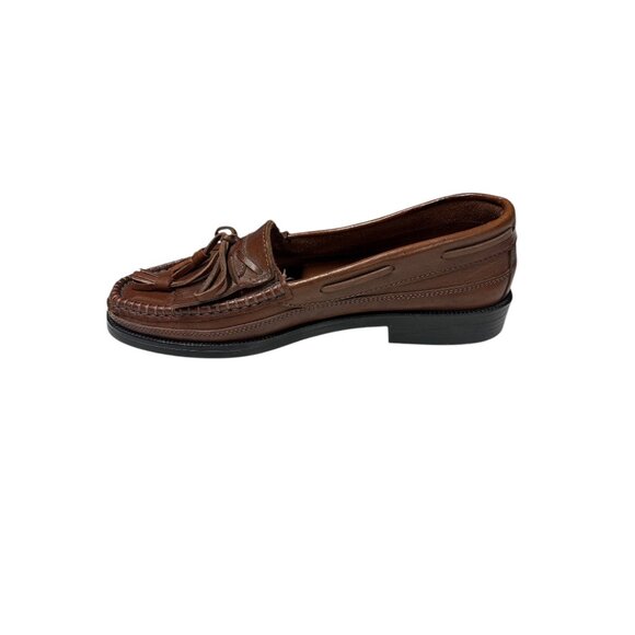 Nunn Bush Mens Brown Leather Tassel Loafers Size 8.5m - Picture 7 of 9